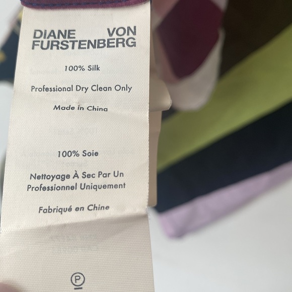 (A10) Diane von Furstenberg Sedona Sleeveless Tie-Front Silk Top Size M, GUC - Picture 12 of 12